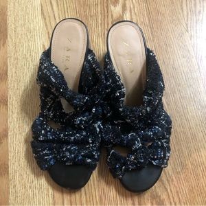 Zara Sequin Mules